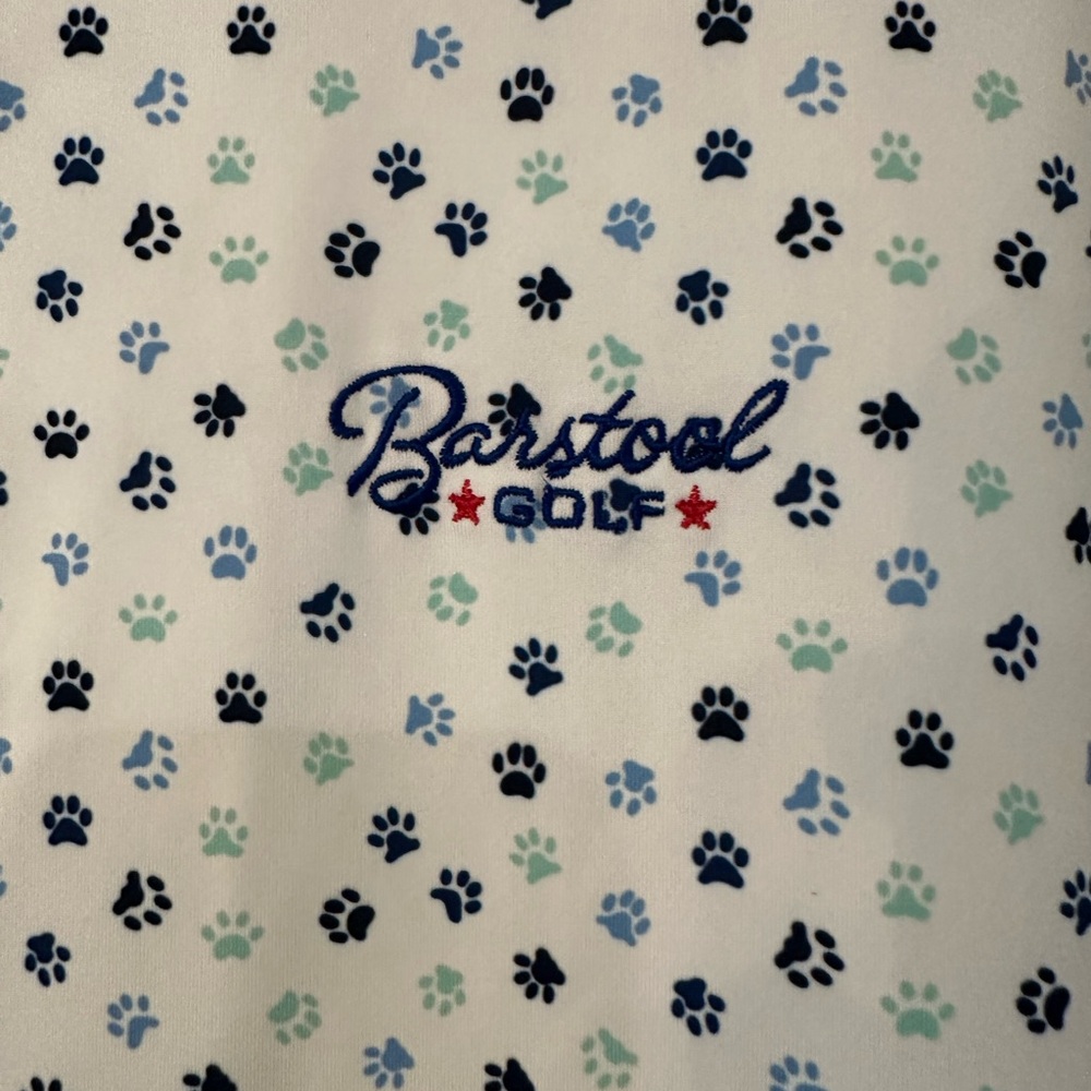 Barstool Golf Rhoback Polo Paw Print Design